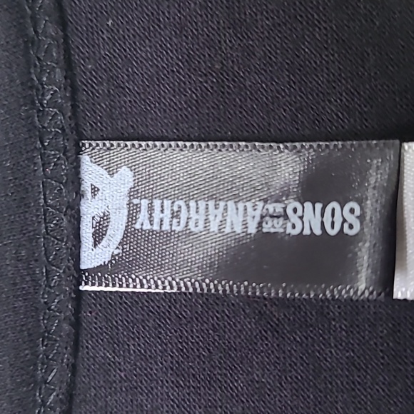 Sons of anarchy skull distressed arm dress tunic size large - Picture 6 of 6